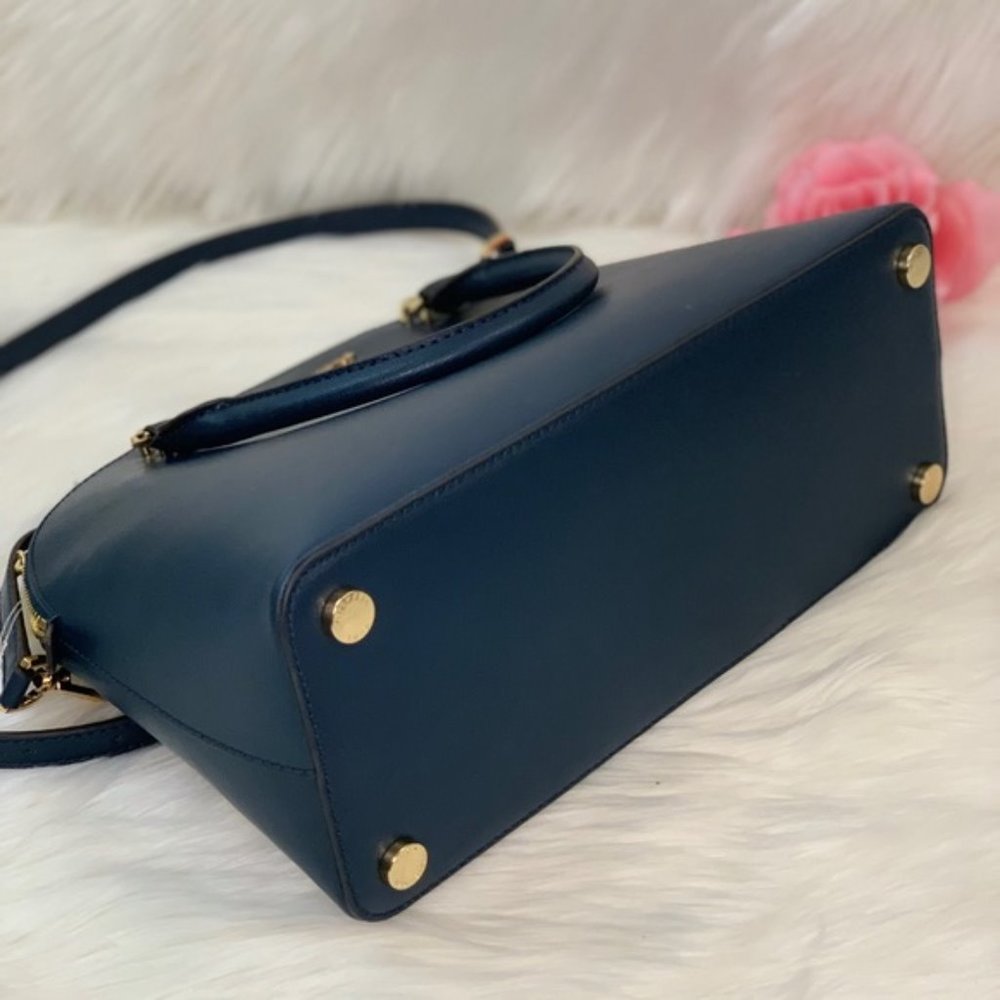 ❤️Michael Kors LG Emmy Dome Satchel Navy - Picture 3 of 8